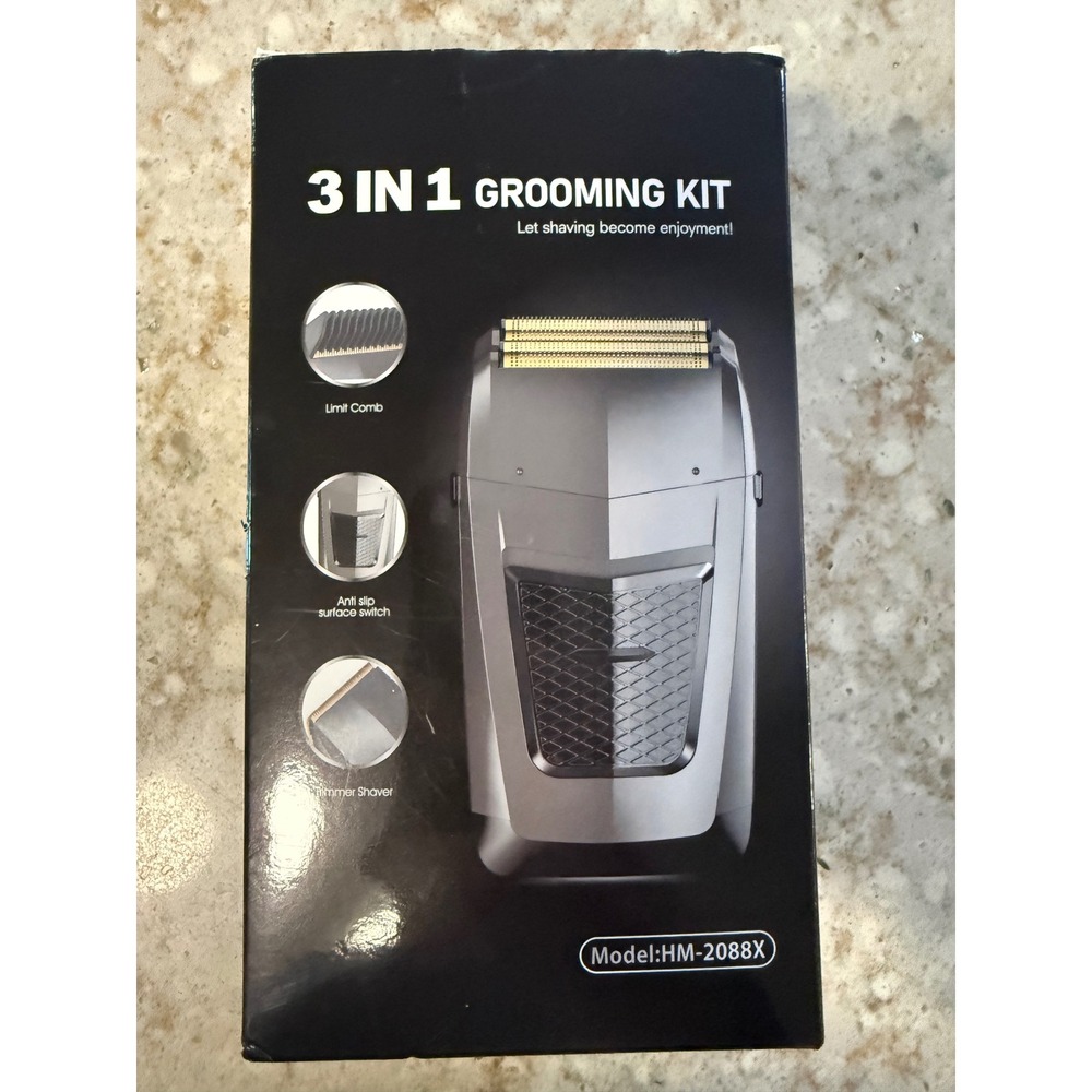 Professional 3 in 1 Grooming Kit Electric Shaver Trimmer HM-2088X USB Shaver
